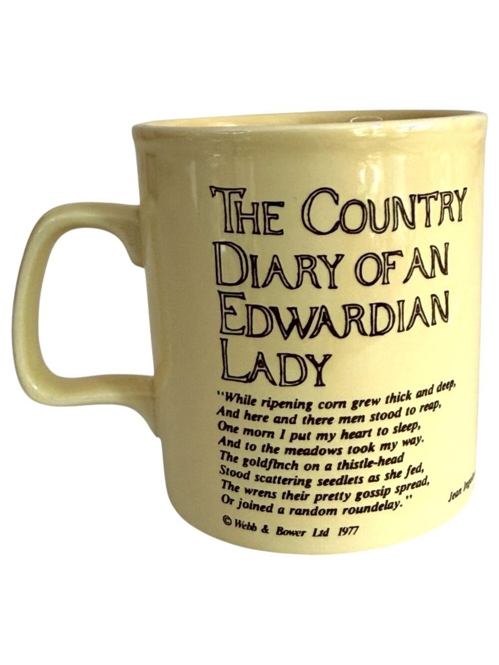 1977 The Country Diary Of An Edwardian Lady September Coffee Mug Bird England - Picture 4 of 8